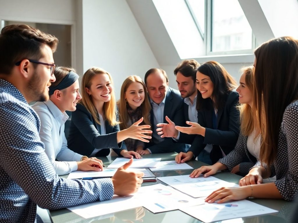 Colaborare de afaceri între profesioniști la o masă.